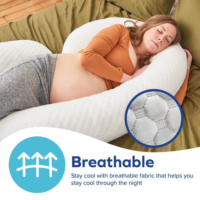 Stay Cool Pregnancy Pillow | C Shape