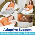 Stay Cool Pregnancy Pillow | C Shape