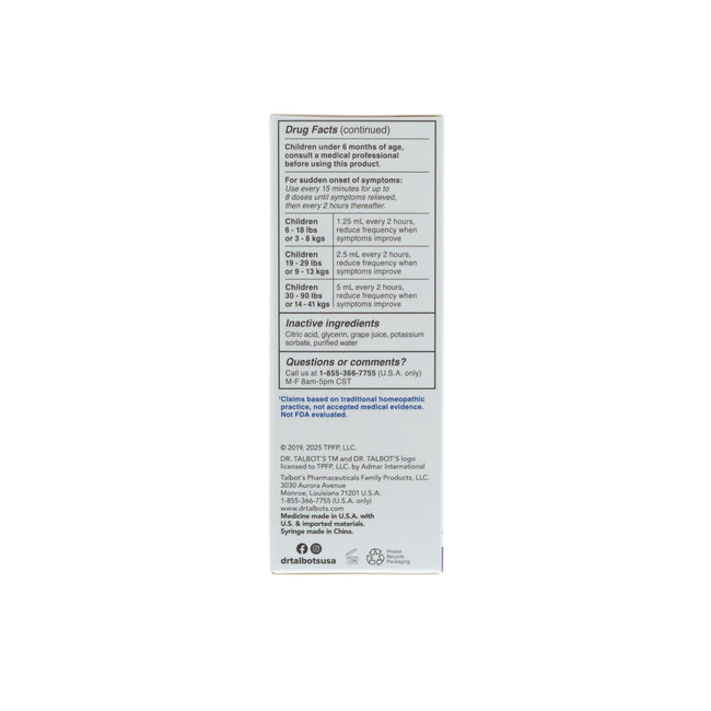 Infant Night Time Cold + Mucus Relief