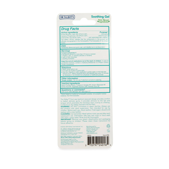 Soothing Gel + Gum-EEZ Teether - Dr Talbot's US