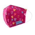 Cloth Face Mask - Ages 2-5 - 1 pack - Chalk Hearts - Dr Talbot's US