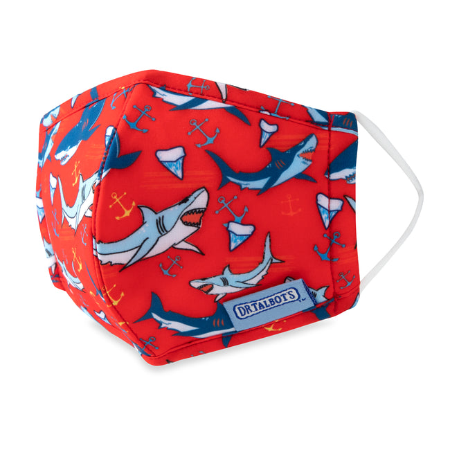 Cloth Face Mask - Ages 2-5 - 1 pack - Sharks - Dr Talbot's US