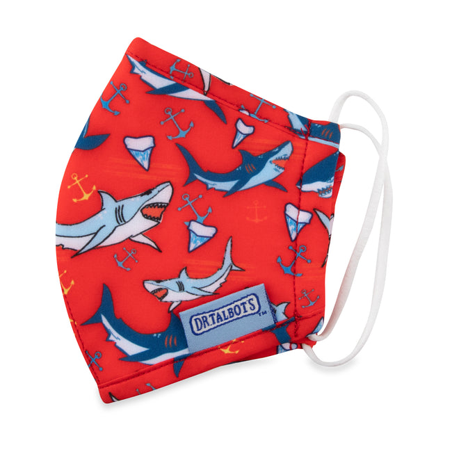Cloth Face Mask - Ages 2-5 - 1 pack - Sharks - Dr Talbot's US