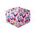 Cloth Face Mask - Ages 6-12 - 1 pack - Hearts - Dr Talbot's US