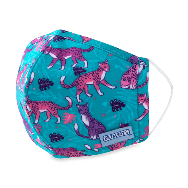 Cloth Face Mask - Ages 6-12 - 1 pack - Leopards - Dr Talbot's US