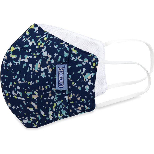 Adult Cup-style Cloth Mask - 1 pack - Colored Spackle on Navy - Dr Talbot's US