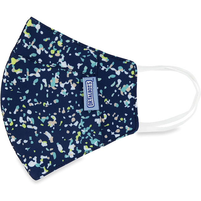 Adult Cup-style Cloth Mask - 1 pack - Colored Spackle on Navy - Dr Talbot's US