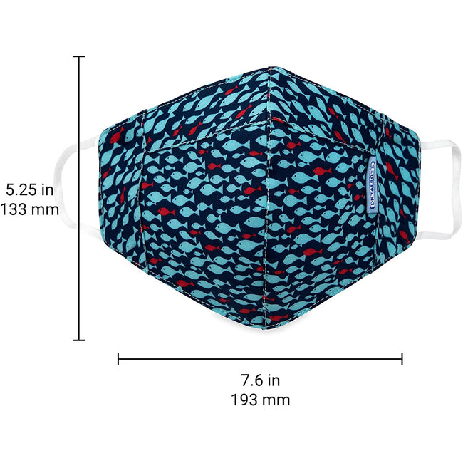 Adult Cup-style Cloth Mask - 1 pack - Fish - Dr Talbot's US