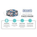 Adult Pleated Cloth Mask - 1 pack - Multi-colored Leaves - Dr Talbot's US