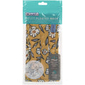 Adult Pleated Cloth Mask - 1 pack - White Flowers on Yellow - Dr Talbot's US