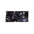 Adult Pleated Cloth Mask - 1 pack - White Leaves on Black - Dr Talbot's US