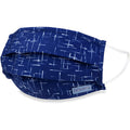 Adult Pleated Cloth Mask - 1 pack - White Lines on Blue - Dr Talbot's US