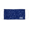 Adult Pleated Cloth Mask - 1 pack - White Lines on Blue - Dr Talbot's US