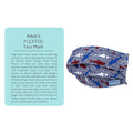 Adult Pleated Cloth Mask - 1 pack - Red, White, & Blue Sharks - Dr Talbot's US