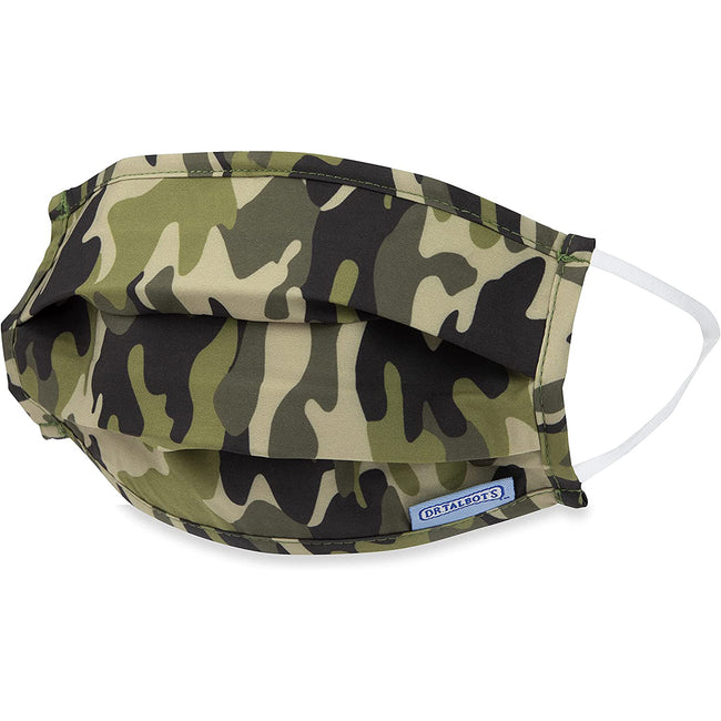 Adult Pleated Cloth Mask - 1 pack - Camo - Dr Talbot's US