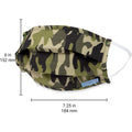 Adult Pleated Cloth Mask - 1 pack - Camo - Dr Talbot's US