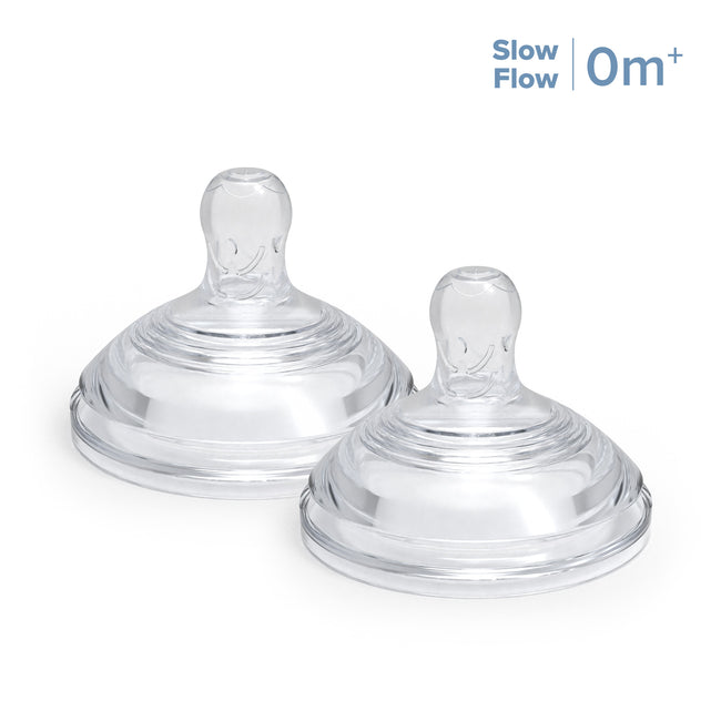 Soft Flex Simple Latch Nipples for Silicone Bottle (2 Pack)