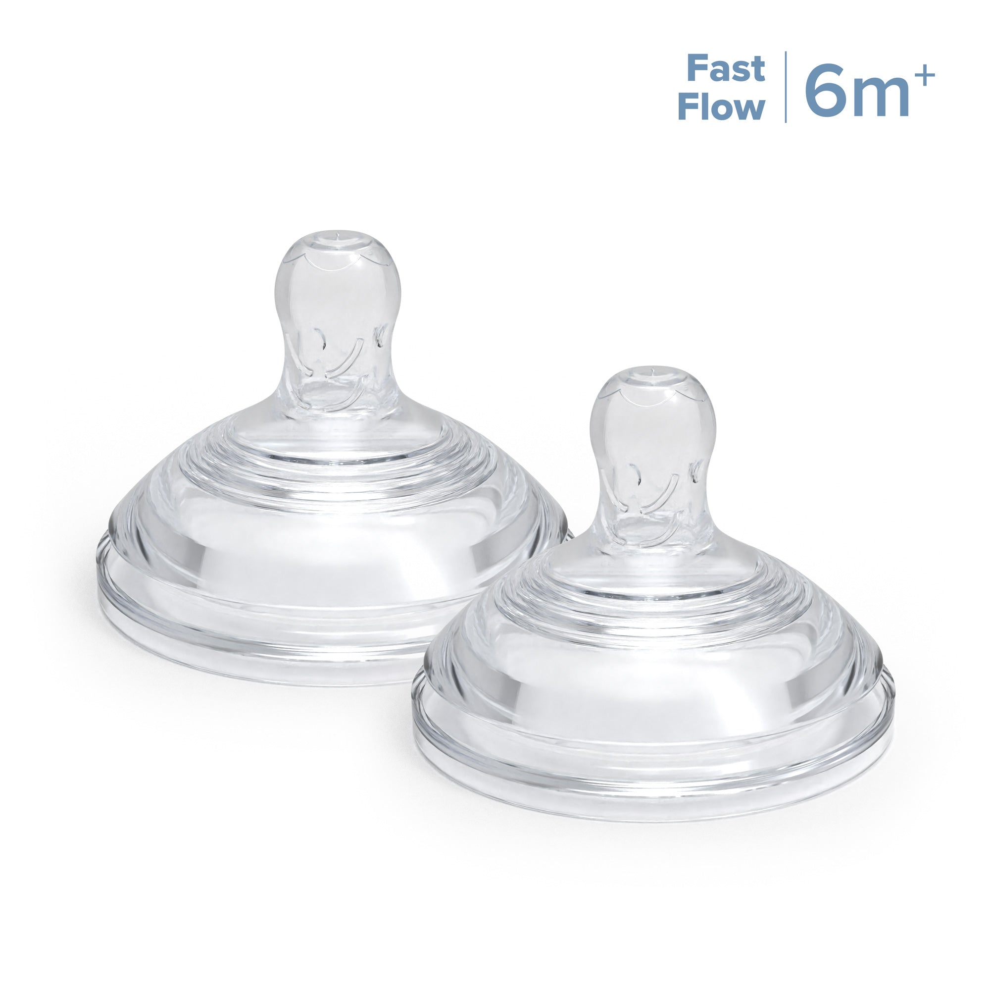 Soft Flex Simple Latch Nipples for Silicone Bottle (2 Pack)