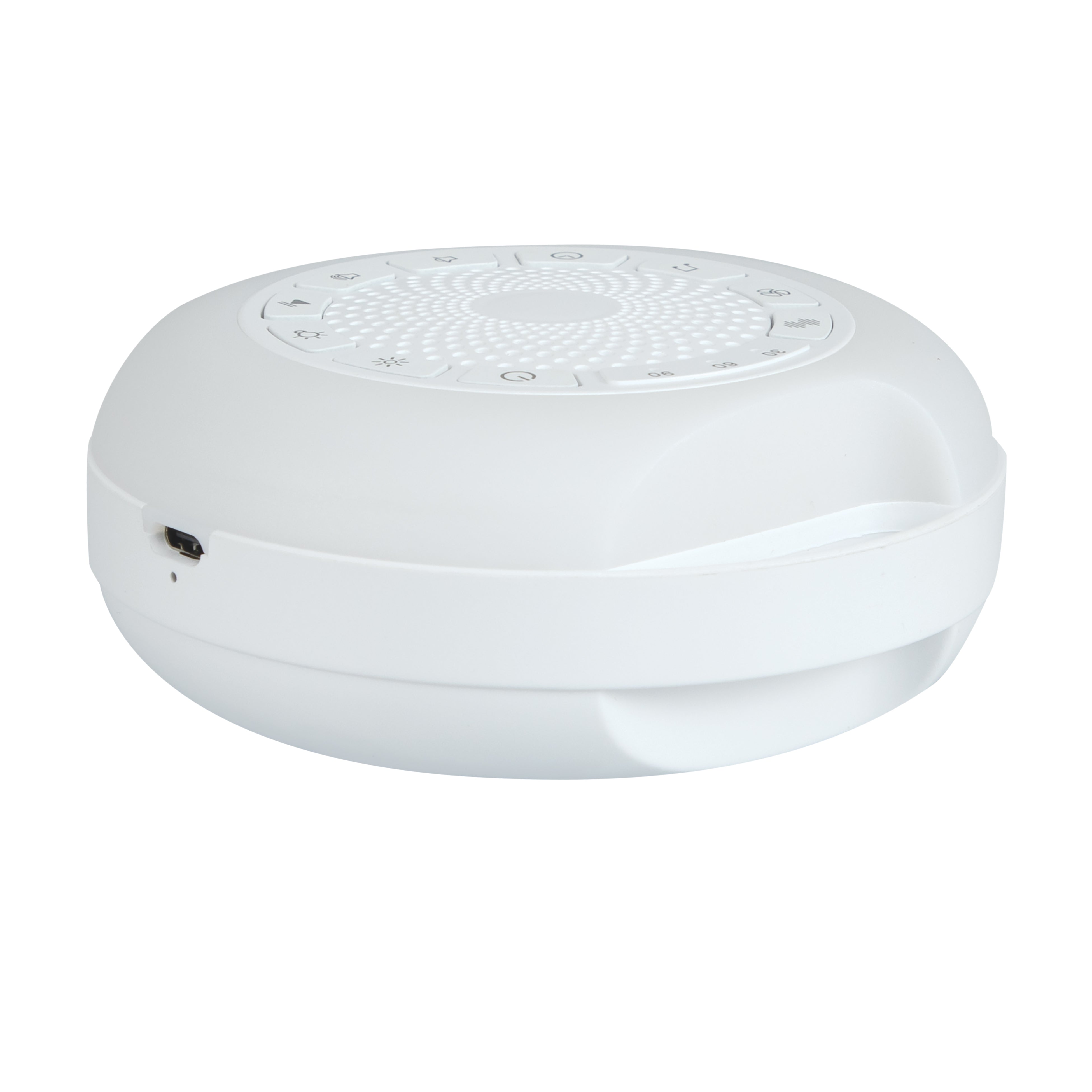 White fashion noise machine with night light