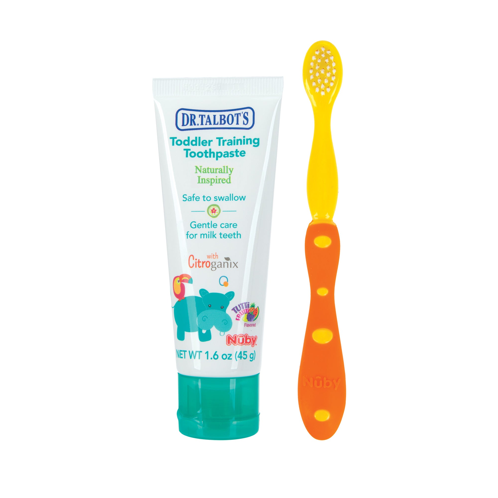 Toddler Toothbrush and Toothpaste Set