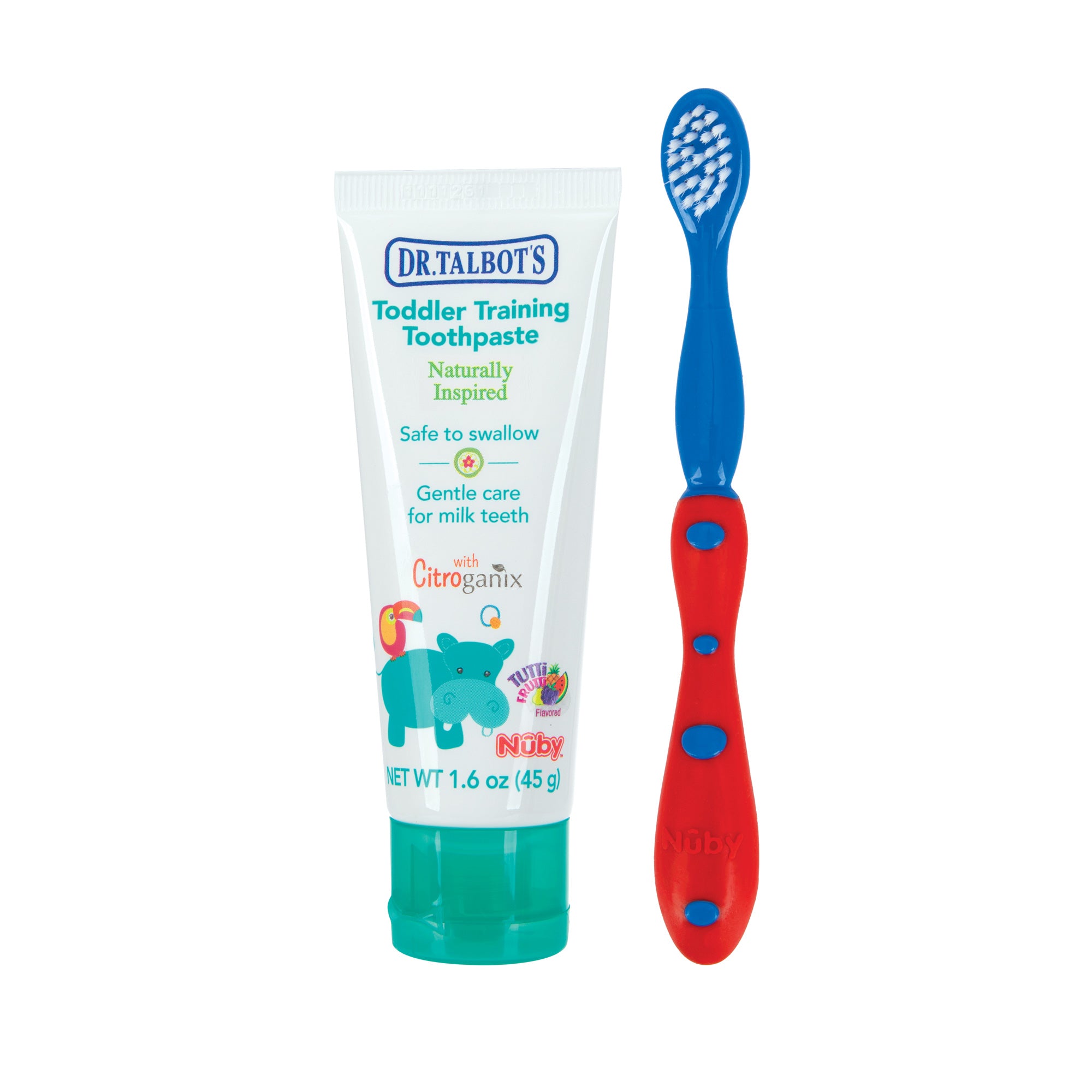 Toddler Toothbrush and Toothpaste Set