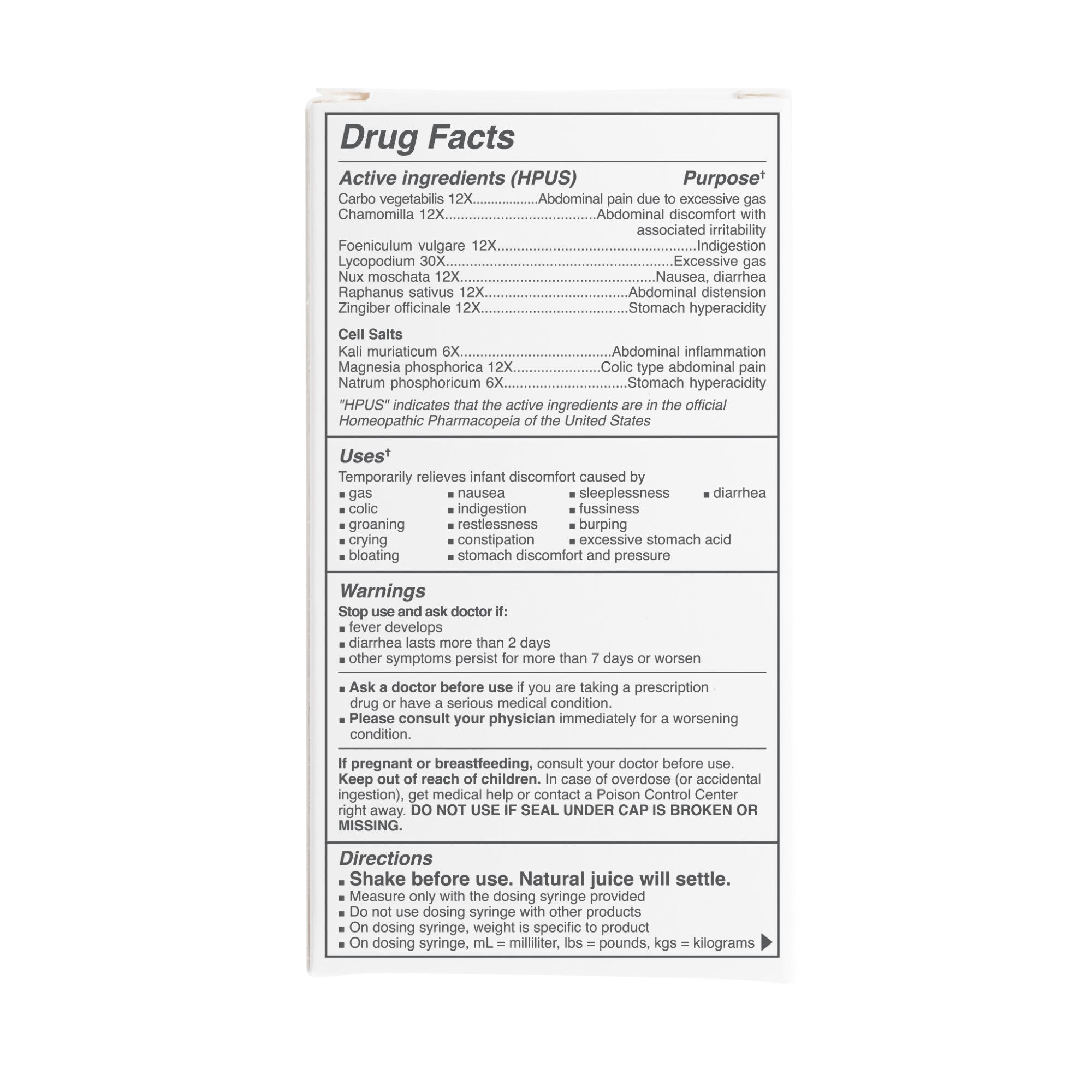 Infant Gas + Colic Relief