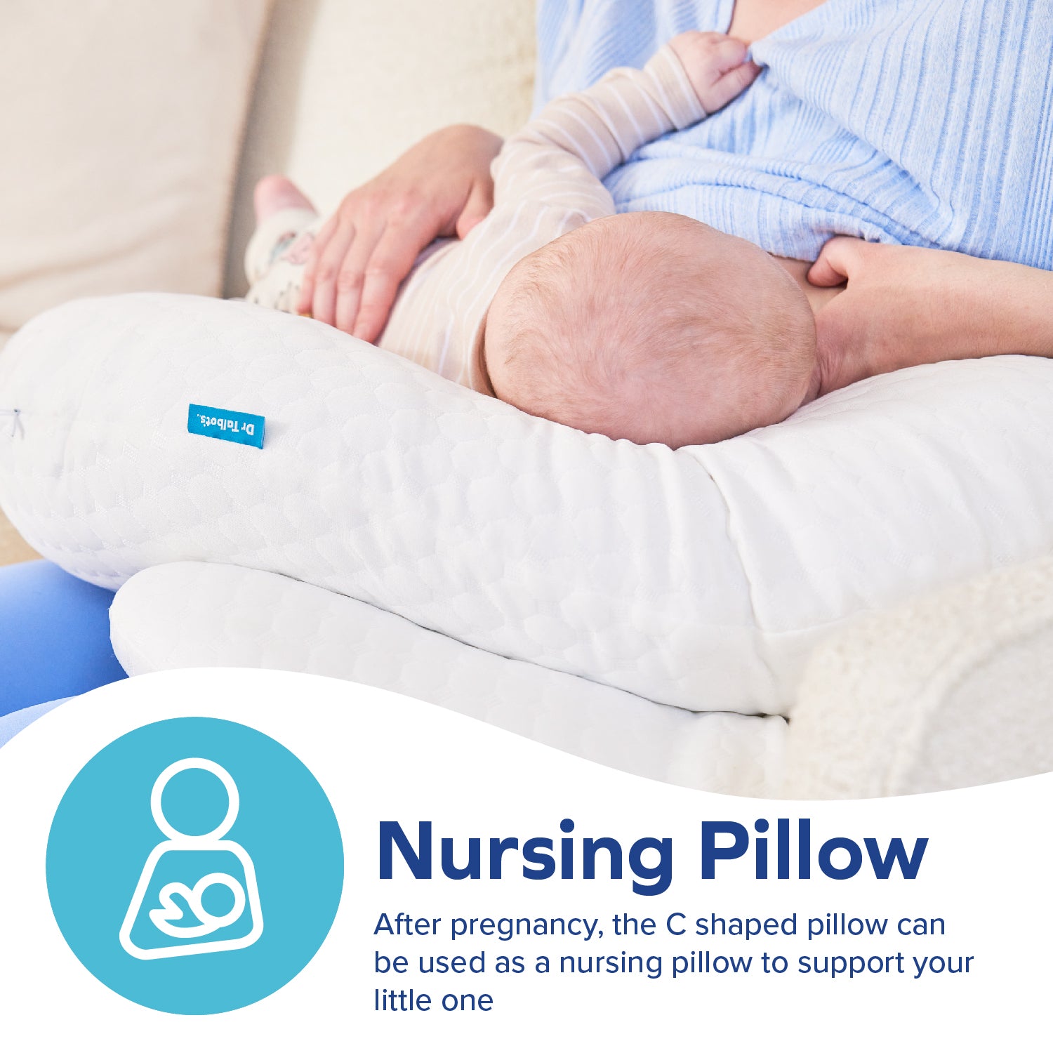 Stay Cool Pregnancy Pillow C Shaped for Expecting Mothers Dr Talbot s US