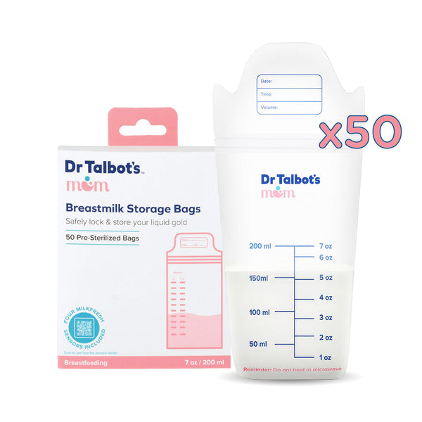 MilkFresh Breastmilk Storage Bags - 50 Count – Dr Talbot's