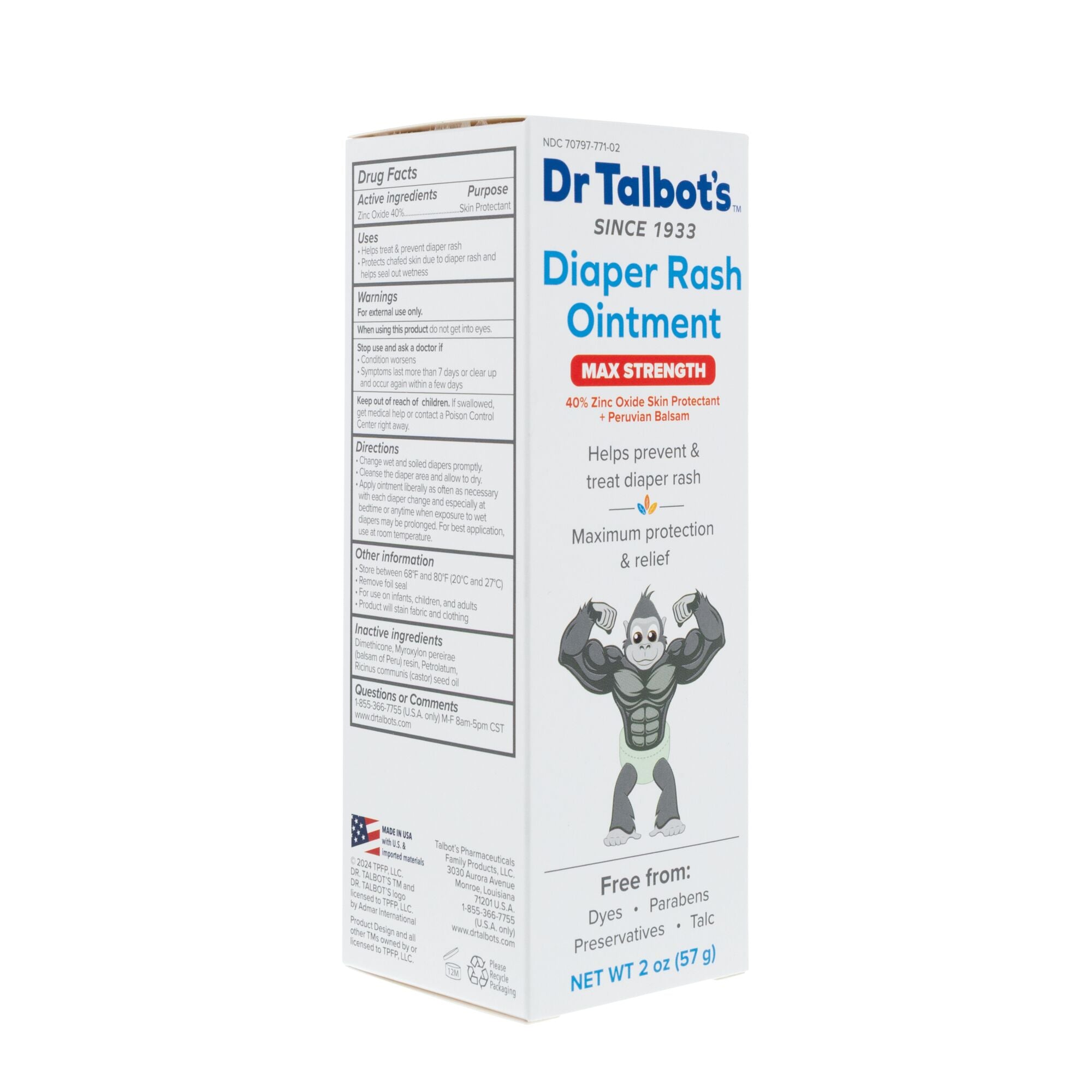 Maximum Strength Diaper Rash Ointment | 2 oz