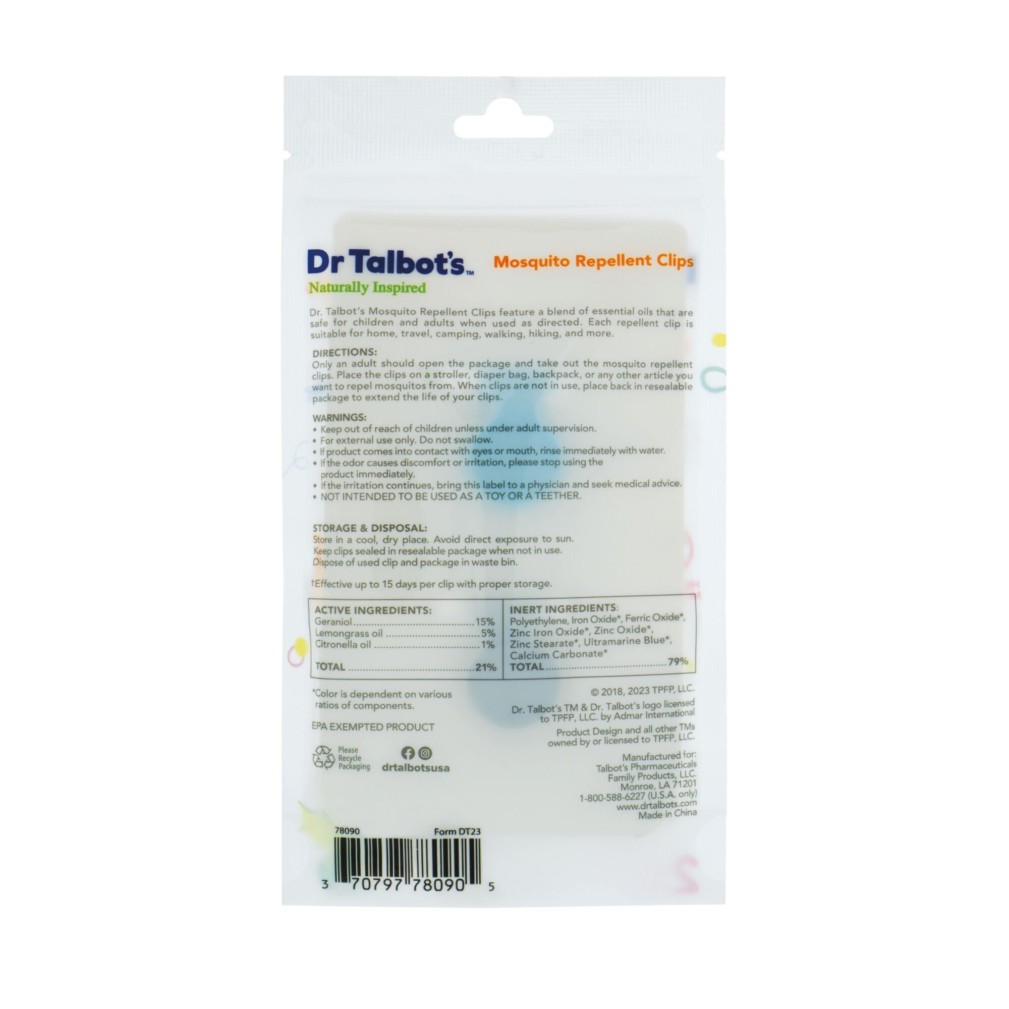Mosquito Repellent Clip - 2 pack