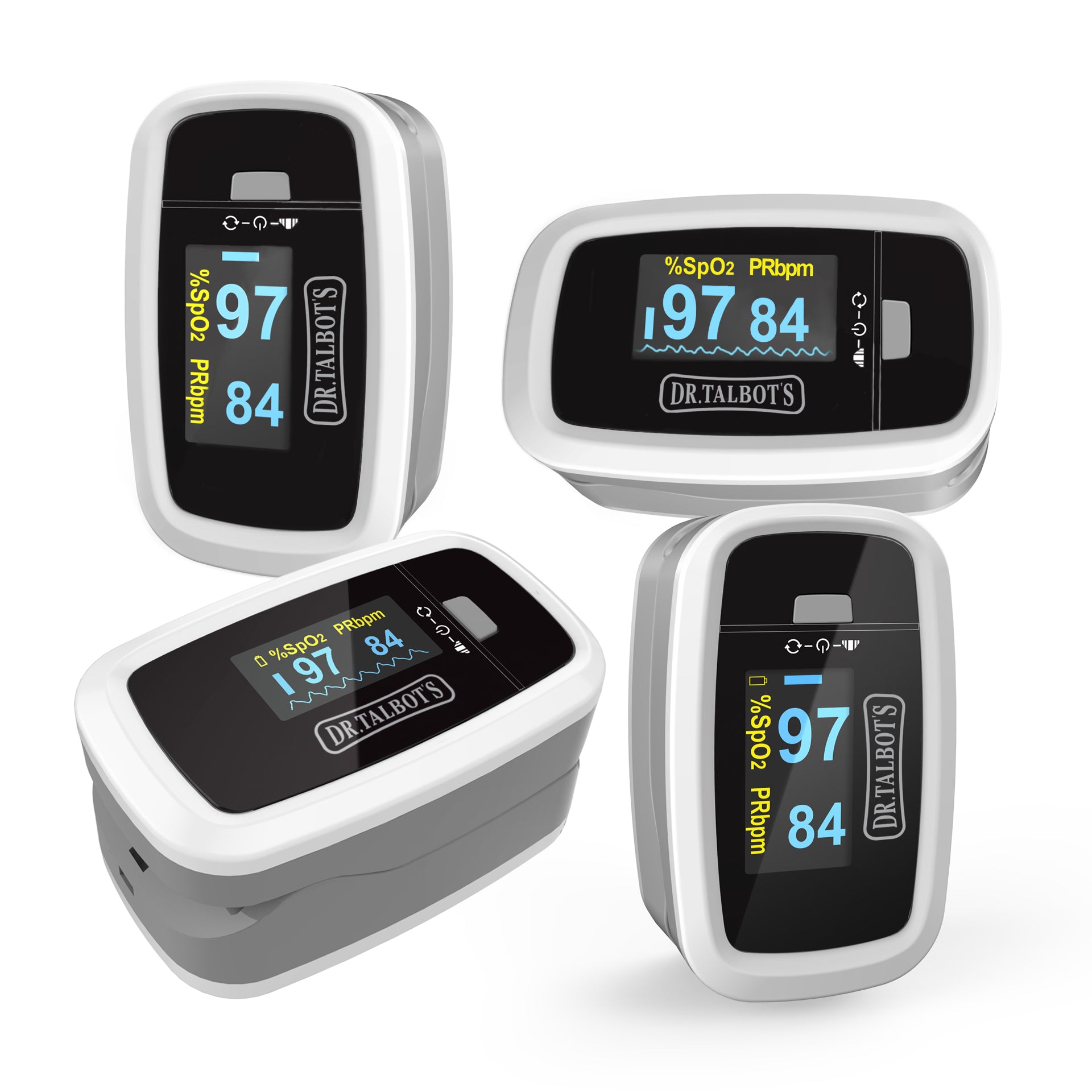 Pulse Oximeter - White & Grey – Dr Talbot's US