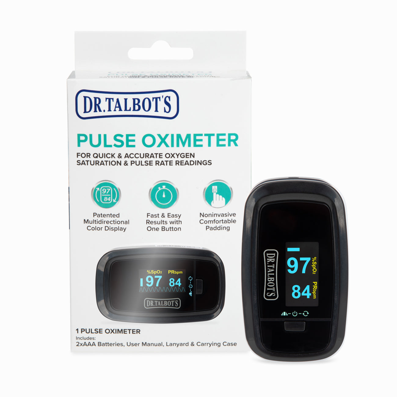 Pulse Oximeter - Black - Dr Talbot's US