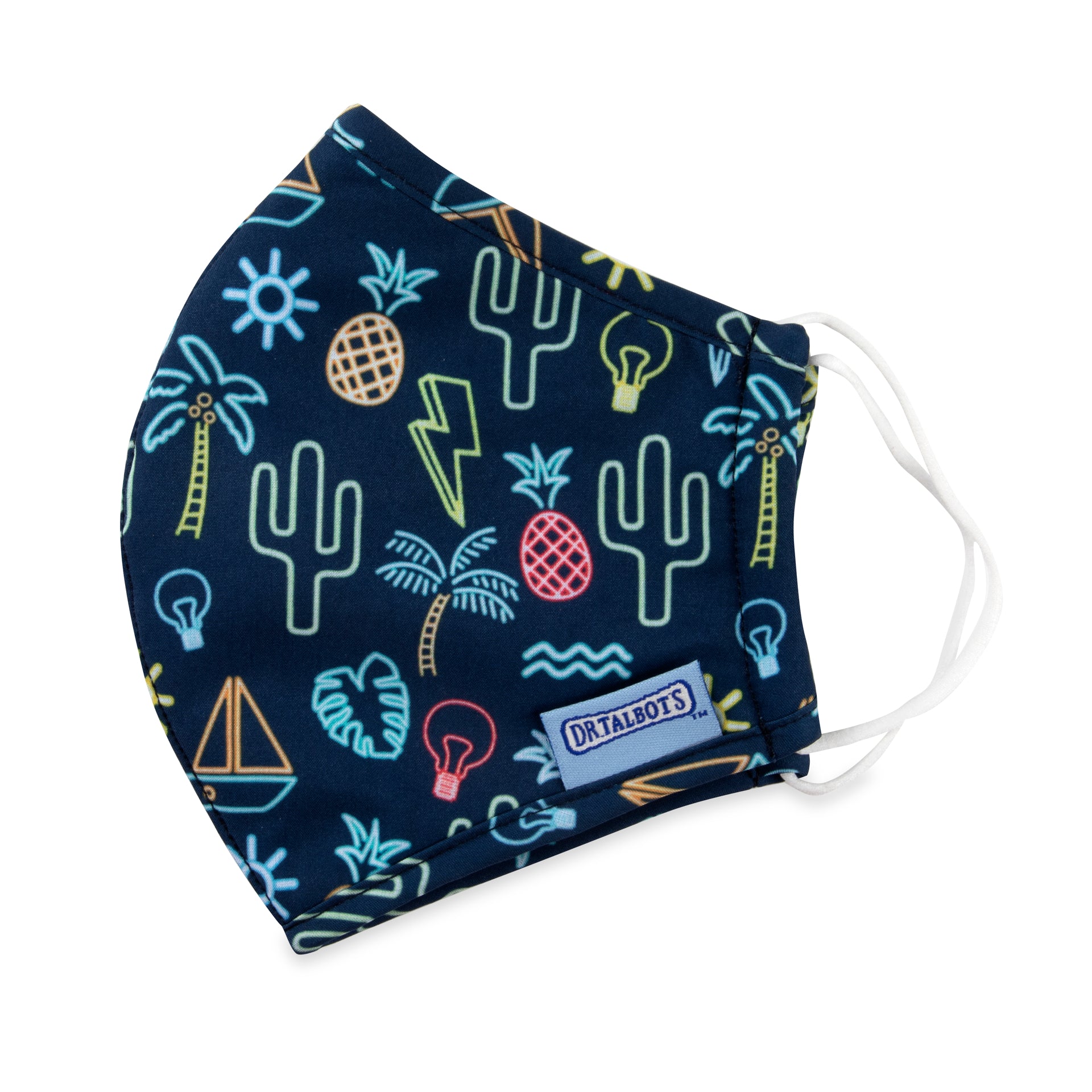 Youth Cloth Face Mask - Age 13+ - 1 pack - Neon Lights - Dr Talbot's US