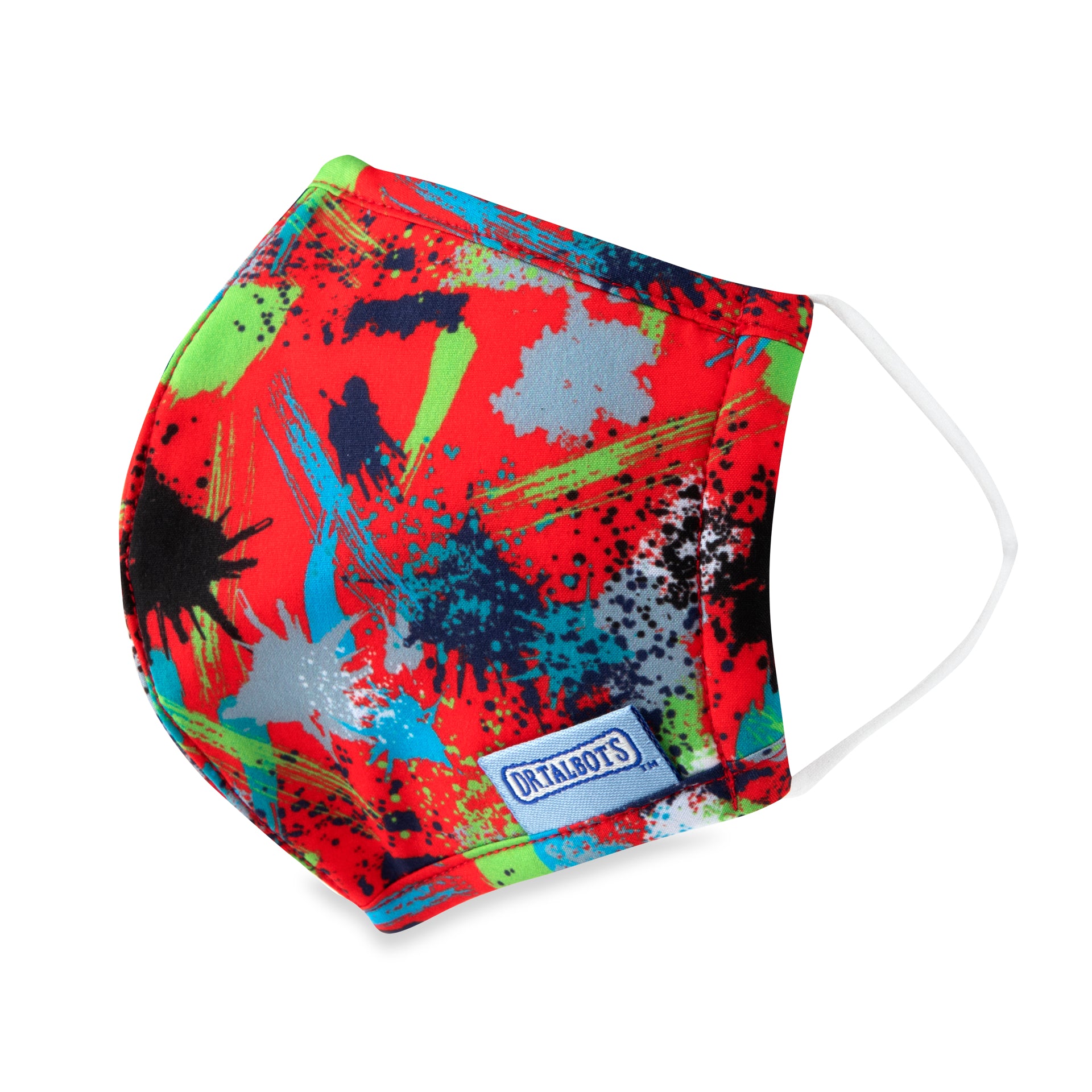 Cloth Face Mask - Ages 6-12 - 1 pack - Paint Splatter - Dr Talbot's US