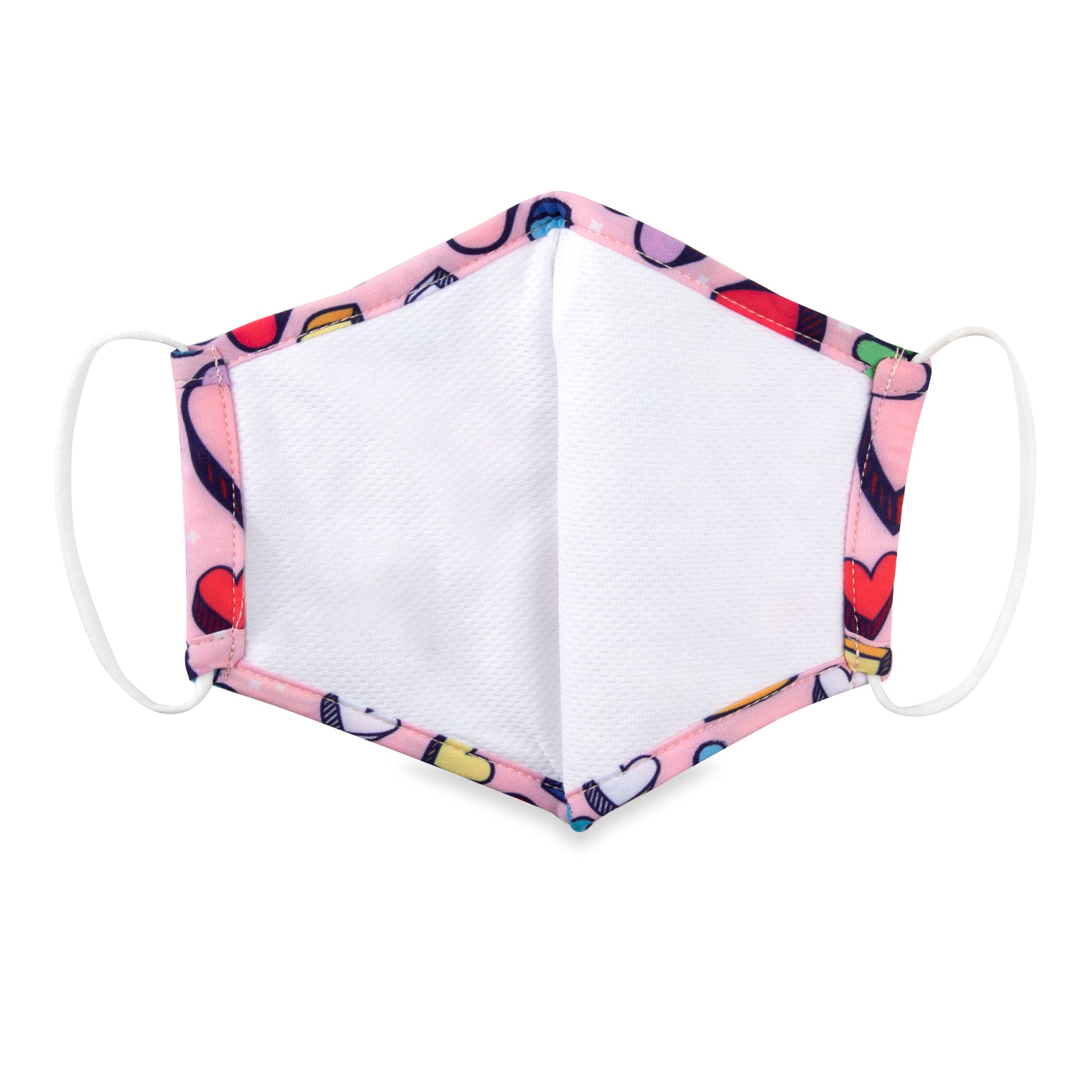 Cloth Face Mask - Ages 6-12 - 1 pack - Hearts - Dr Talbot's US