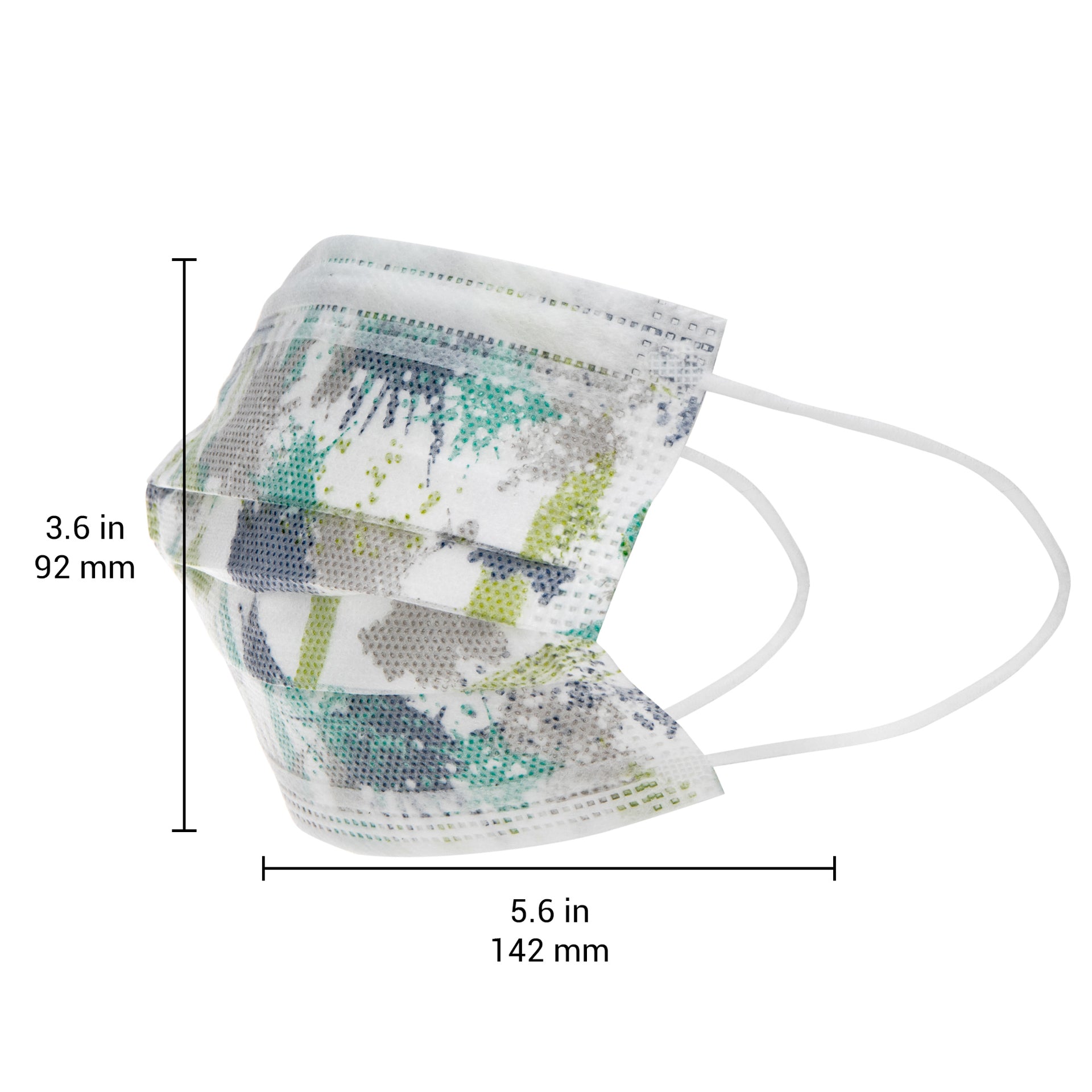 Kid's Face Mask (6 - 12 years) - Camouflage, Skateboards, & Paint Splatter - 10 pack - Dr Talbot's US