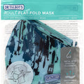 Adult Flat-fold Cloth Mask with Filter Pocket - 1 pack - Blue Paint - Dr Talbot's US