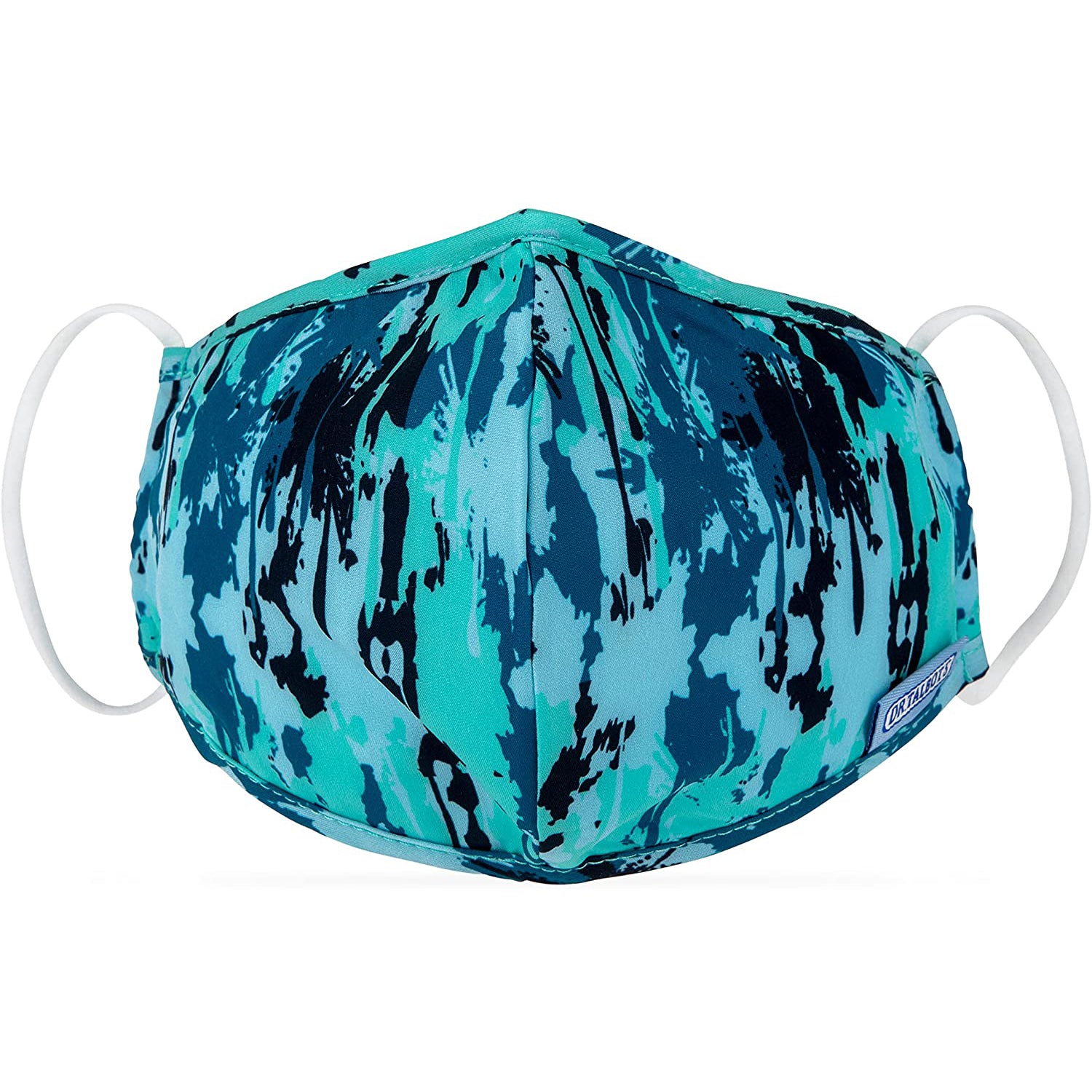 Adult Flat-fold Cloth Mask with Filter Pocket - 1 pack - Blue Paint - Dr Talbot's US