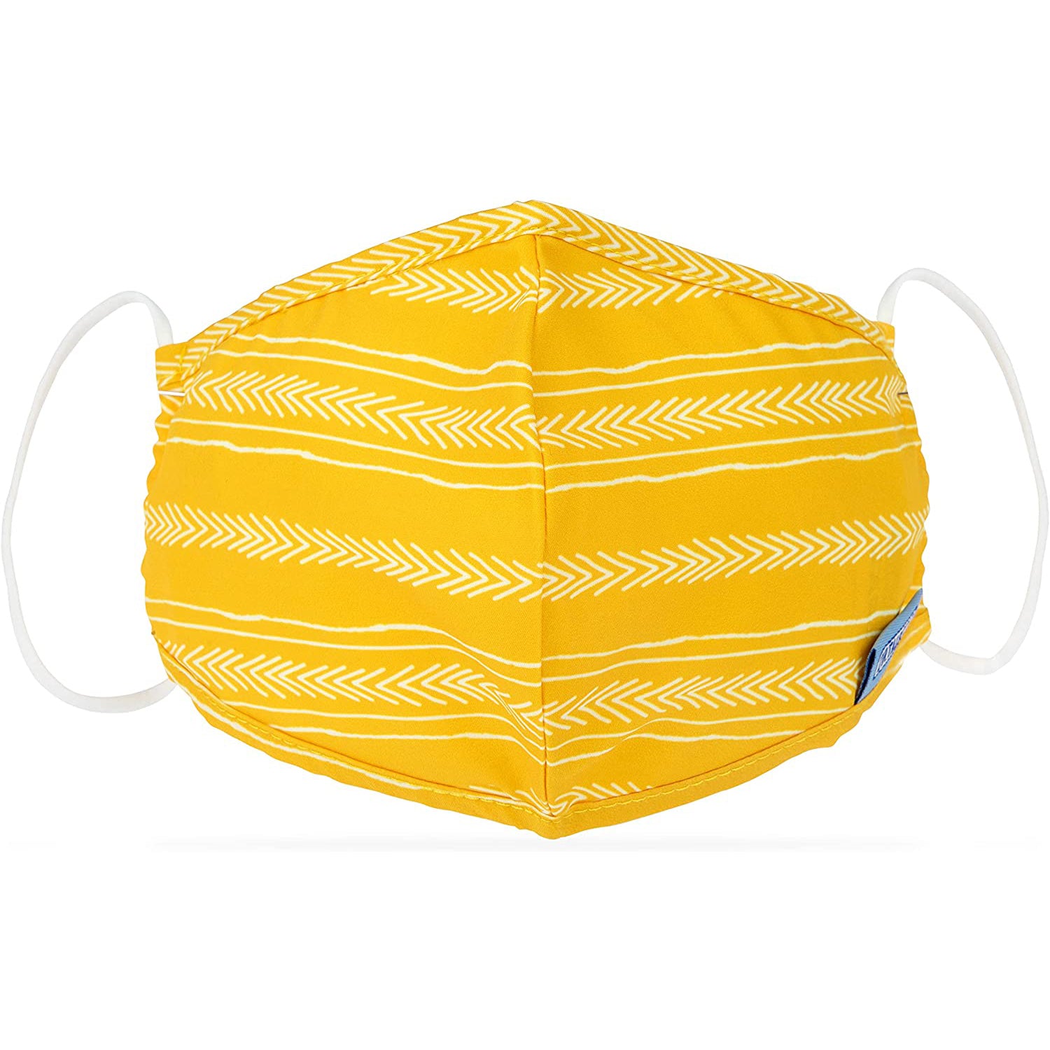 Adult Flat-fold Cloth Mask with Filter Pocket - 1 pack - Yellow Arrows - Dr Talbot's US