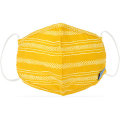 Adult Flat-fold Cloth Mask with Filter Pocket - 1 pack - Yellow Arrows - Dr Talbot's US