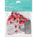 Adult Flat-fold Cloth Mask with Filter Pocket - 1 pack - Multi-color Brush Strokes - Dr Talbot's US