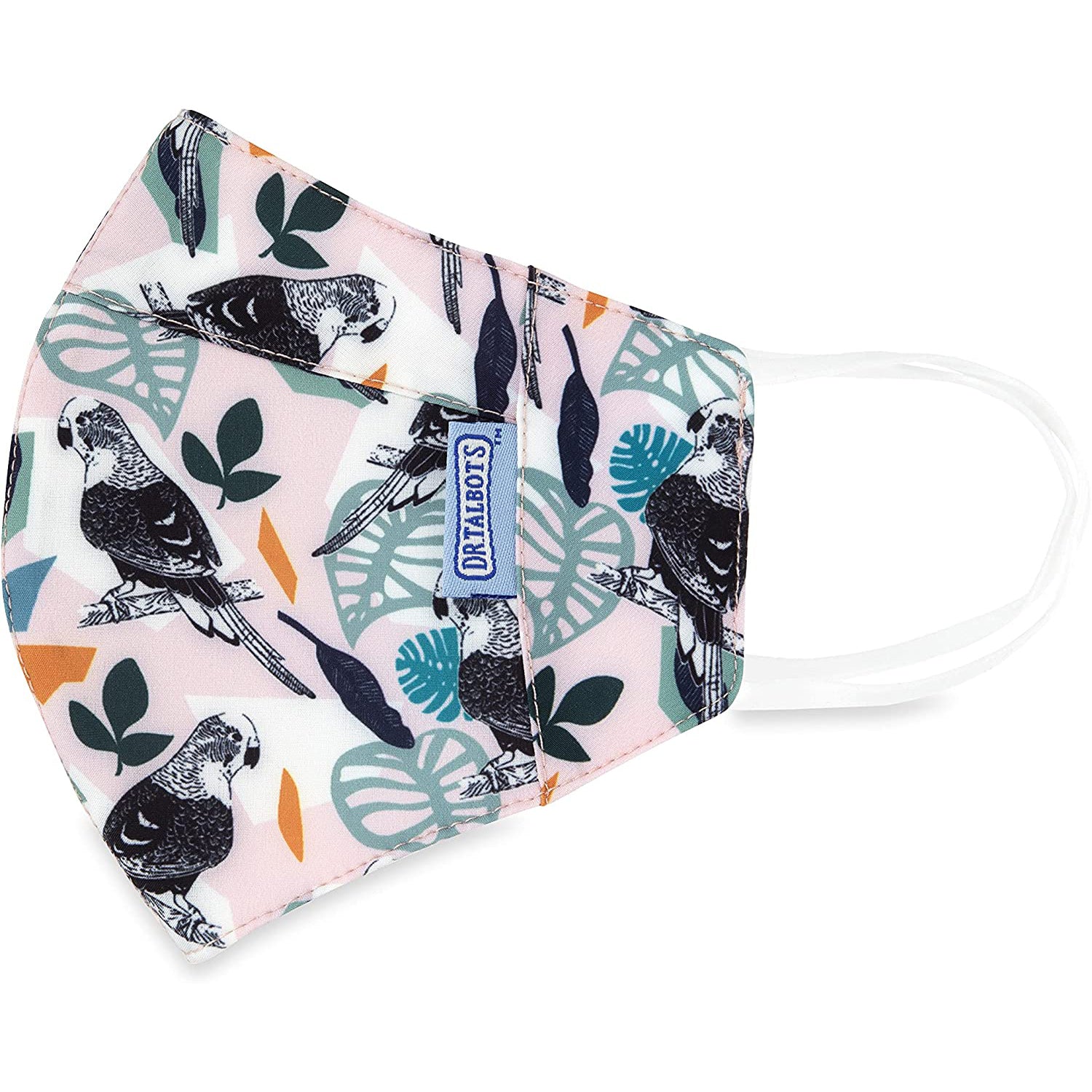 Adult Cup-style Cloth Mask - 1 pack - Parrots - Dr Talbot's US