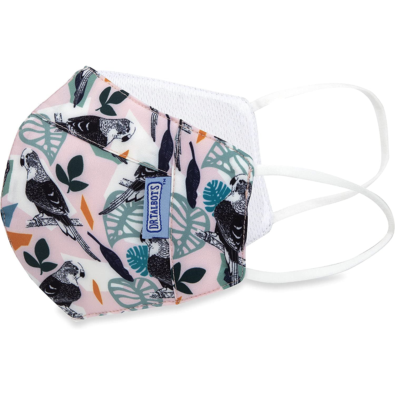 Adult Cup-style Cloth Mask - 1 pack - Parrots - Dr Talbot's US