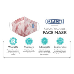 Adult Cup-style Cloth Mask - 1 pack - Dusty Rose Tie-dye - Dr Talbot's US