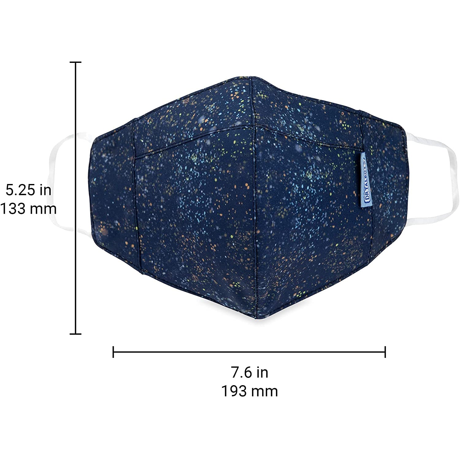 Adult Cup-style Cloth Mask - 1 pack - Stardust - Dr Talbot's US