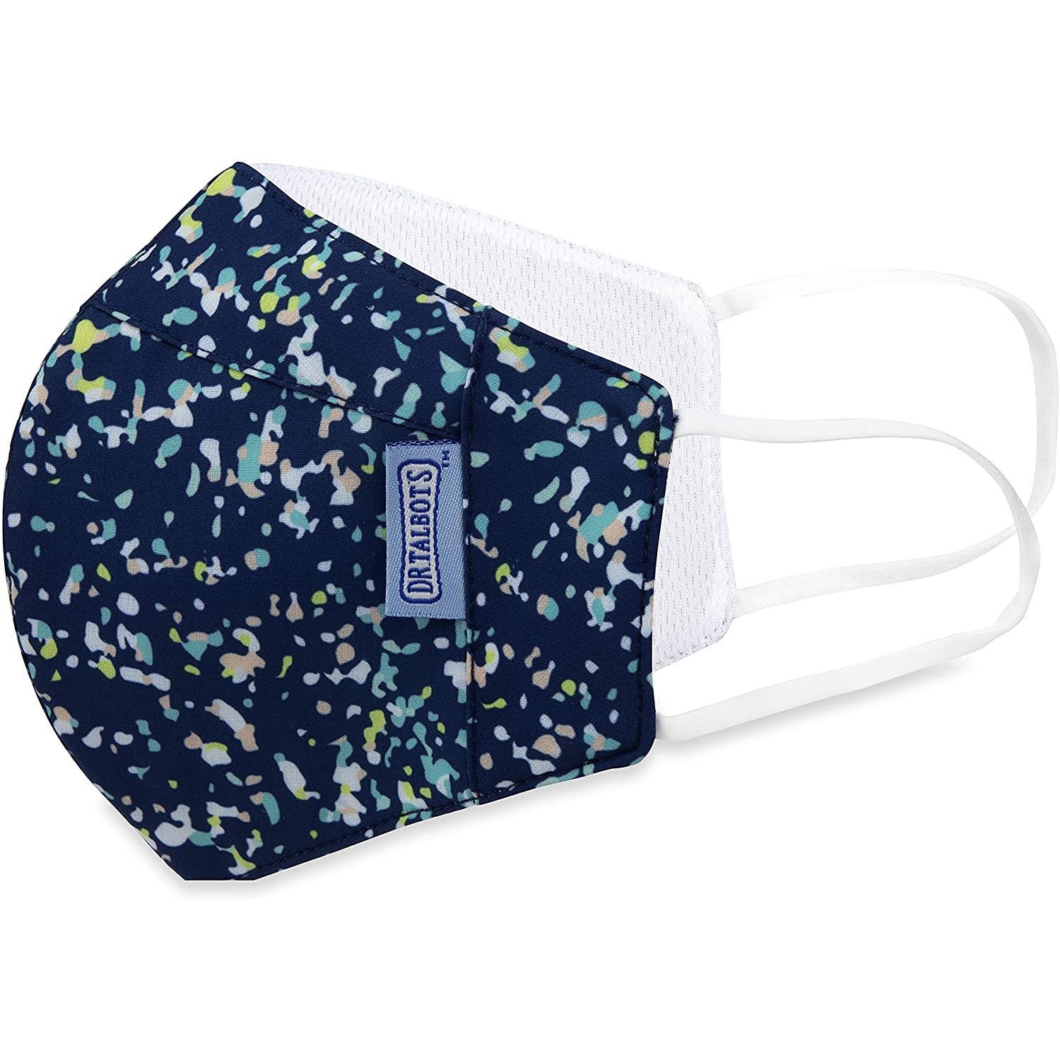 Adult Cup-style Cloth Mask - 1 pack - Colored Spackle on Navy - Dr Talbot's US