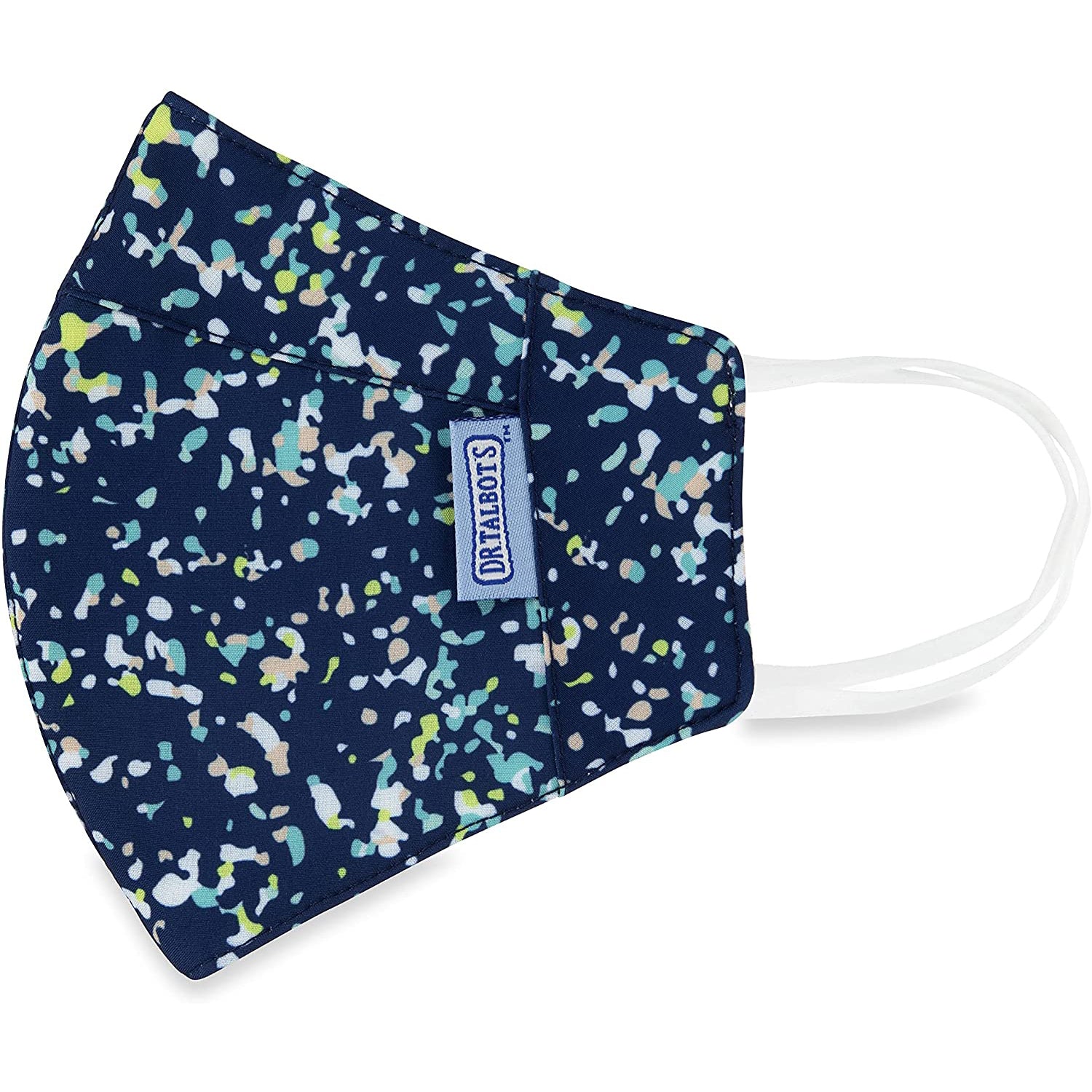 Adult Cup-style Cloth Mask - 1 pack - Colored Spackle on Navy - Dr Talbot's US