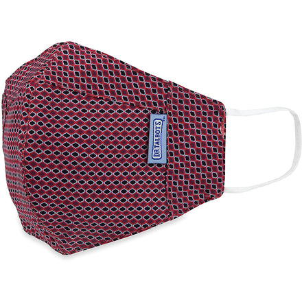 Adult Cup-style Cloth Mask - 1 pack - Black Dots on Red - Dr Talbot's US