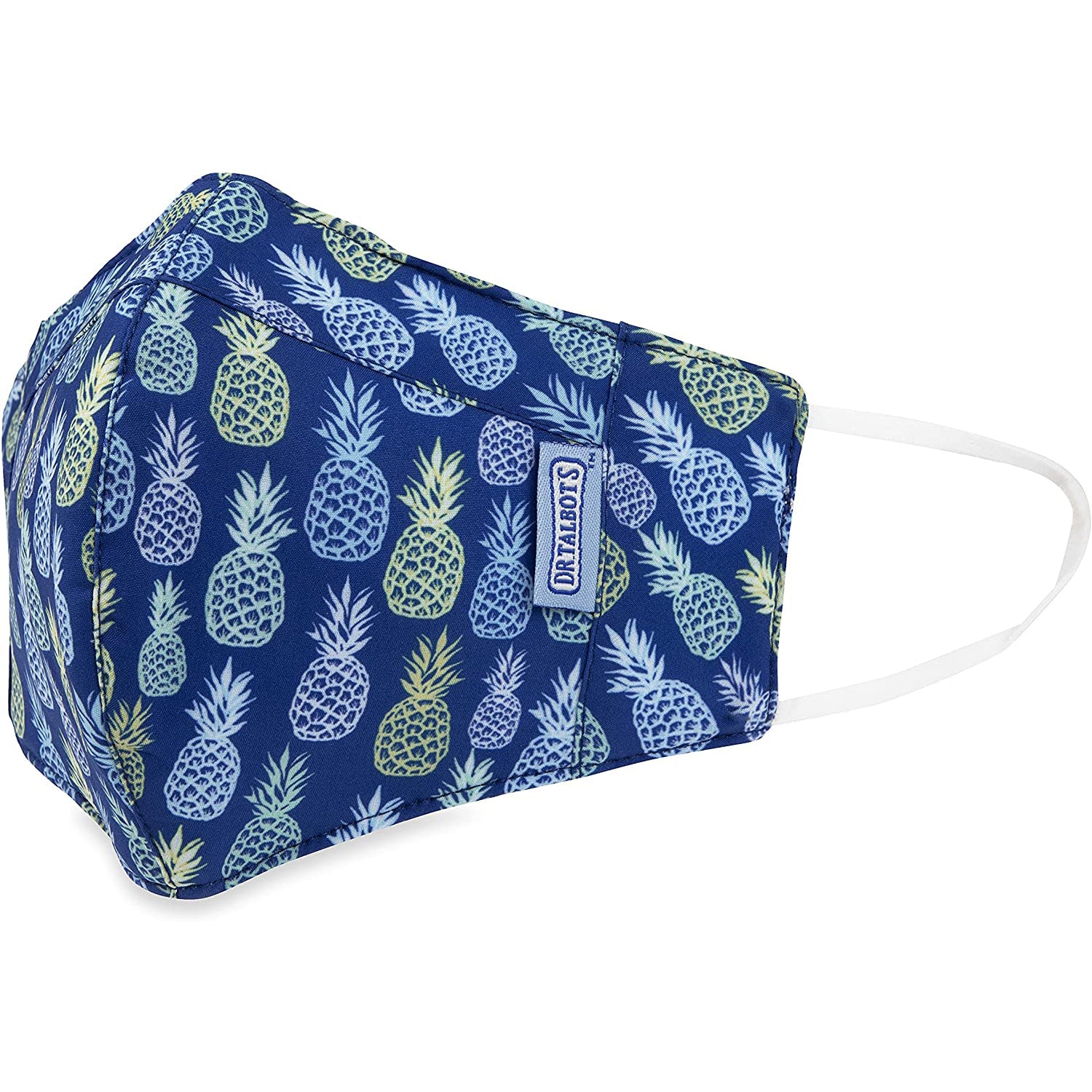 Adult Cup-style Cloth Mask - 1 pack - Pineapples - Dr Talbot's US