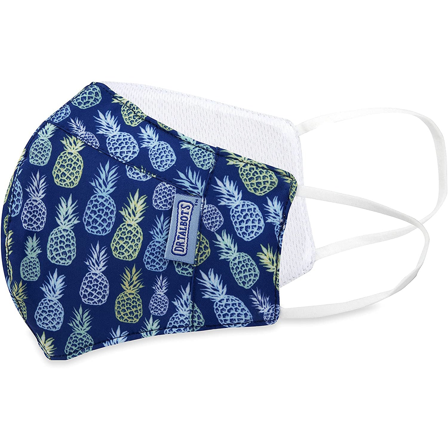 Adult Cup-style Cloth Mask - 1 pack - Pineapples - Dr Talbot's US